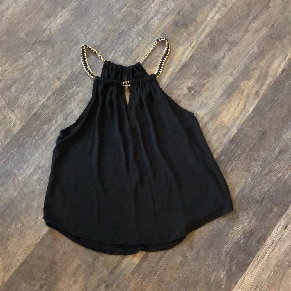 Fashion magazine black Halter